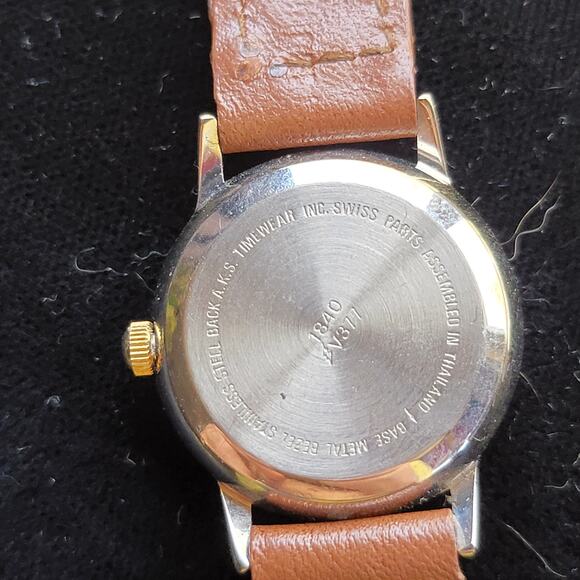 Vintage Gitano Quartz Watch Brown Braided Band Roman Dial Retro Gift for Her - Picture 5 of 10